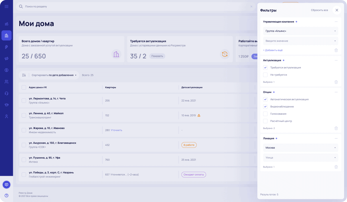 Реестр Дома