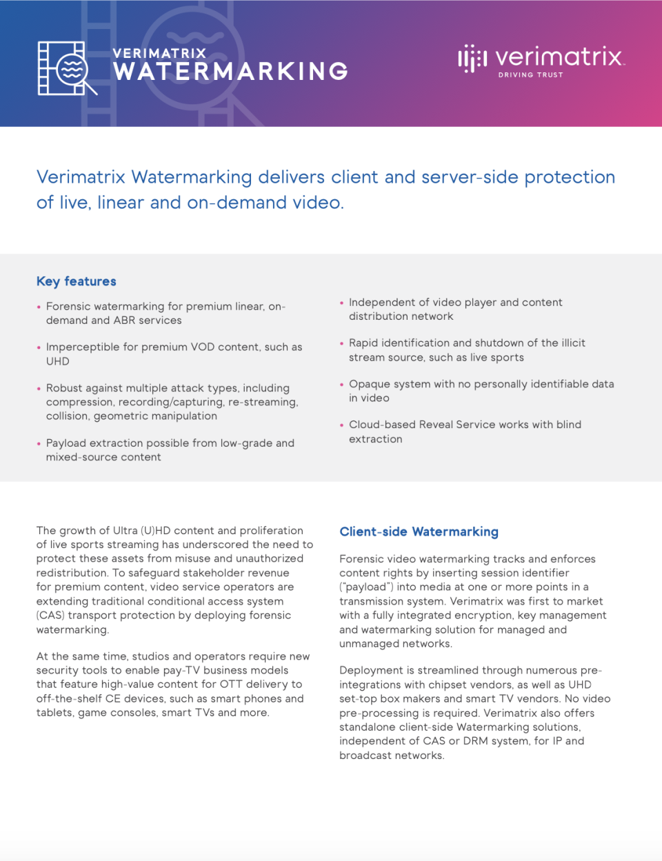 Verimatrix Watermarking отзывы