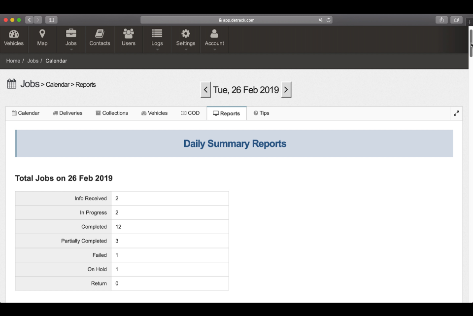 Detrack характеристики