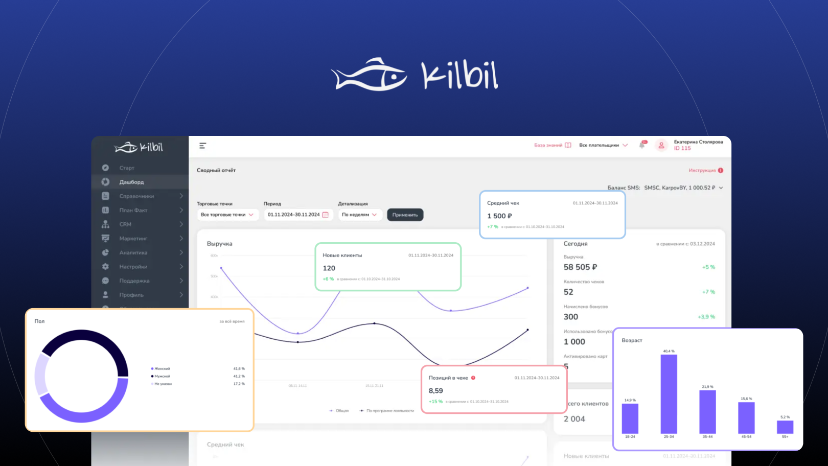 Интерфейс Kilbil